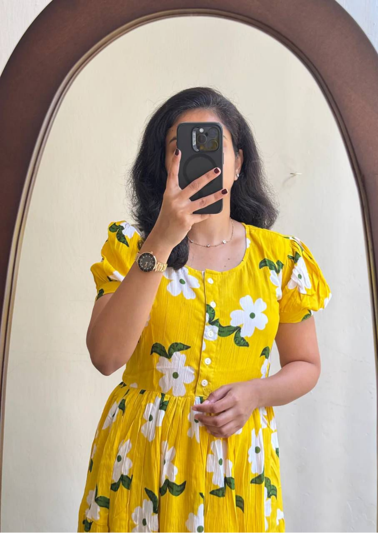 Sunny Floral Soft Cotton Midi Dress